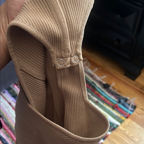 Zara Tan Ribbed Bodysuit - Picture 4 of 4